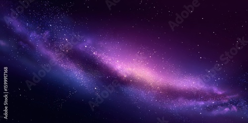 Beautiful purple galaxy nebula with swirling stars and cosmic dust, capturing the essence of the universe's beauty, mystery, and vastness.