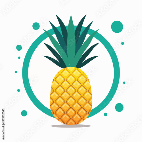 Pineapple Poodle in a surreal polygonal form glowing with vivid gradients and layered shapes.