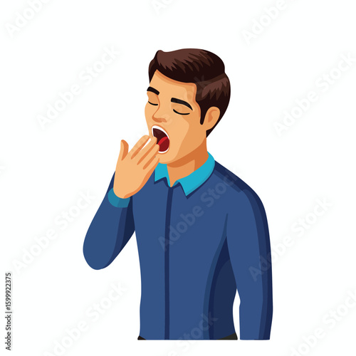yawning technical isometric vector drawing with defined edges and modern simplicity.