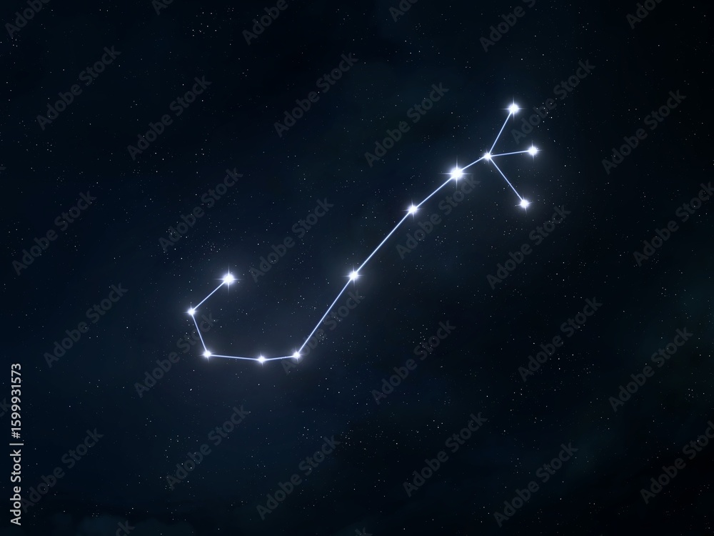 Foto Scorpio constellation in the sky