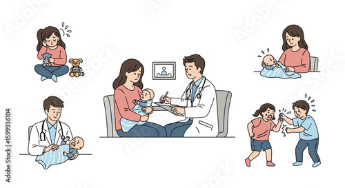 Understanding childhood development and well-being through pediatric care and family support systems