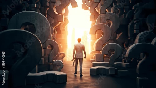 Navigating Uncertainty: A Man's Journey Through a Maze of Questions to Find Clarity and Illumination