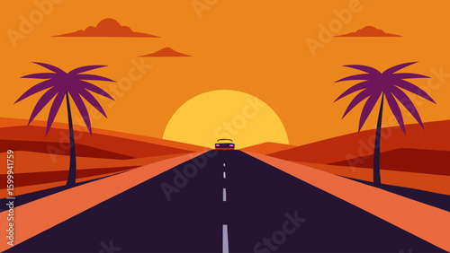 Palm Beach Road at Golden Hour