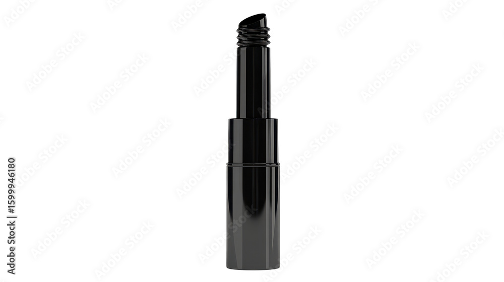 Obraz premium Close-up of a black lipstick tube.