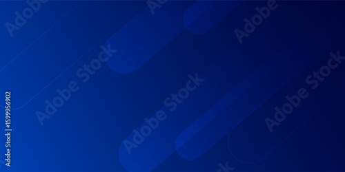 Dark Blue Abstract Gradient Background with Diagonal Rounded Lines