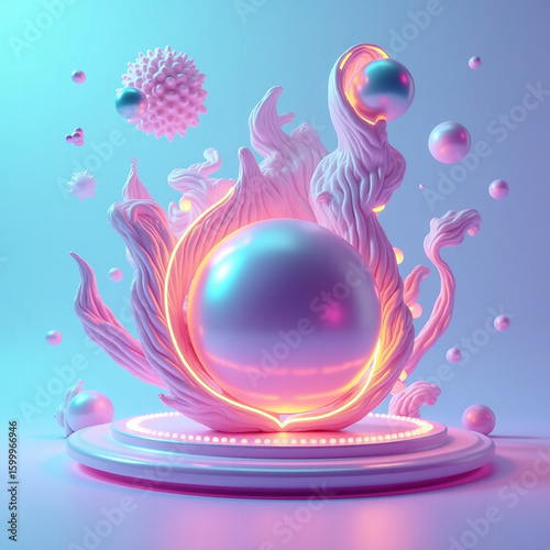 abstract background with bubbles