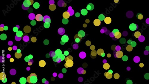 Mardi gras bokeh background purple green and gold festive carnival party celebration bokeh lights abstract art
