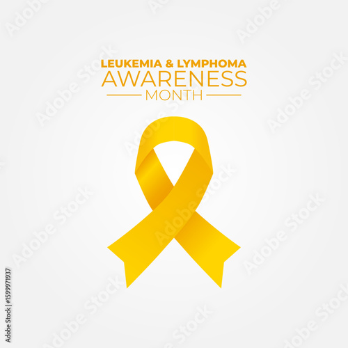vector graphic of Leukemia and Lymphoma Awareness Month ideal for Leukemia and Lymphoma Awareness Month celebration