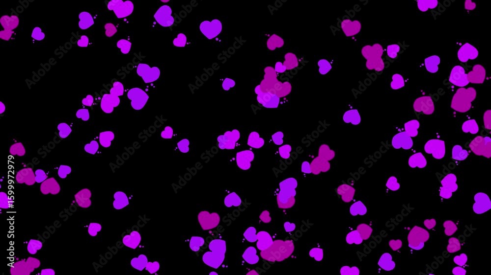 Valentine's day hearts background pink and purple hearts falling love theme romantic hearts wallpaper design Valentine's day hearts background pink and purple hearts falling love theme romantic hearts wallpaper design