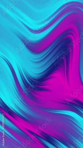 Wallpaper Mural Animated background gradient Abstract Swirls of Cyan and Magenta: A Digital Art Piece Torontodigital.ca