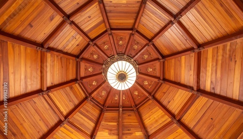 Wooden domed ceiling
