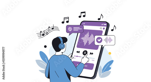 Digital music player application interface design for enhanced user experience and entertainment on the go