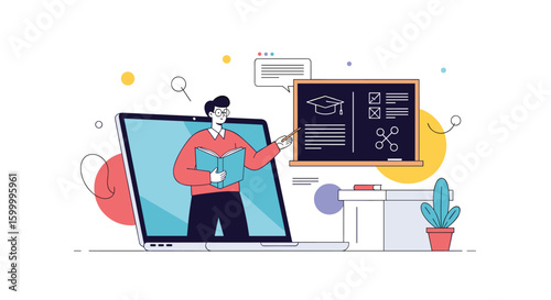 Online education platform enhances learning experience through interactive digital content and virtual classrooms