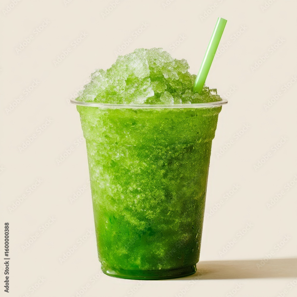custom made wallpaper toronto digitala clear plastic cup filled with a green slushy drink