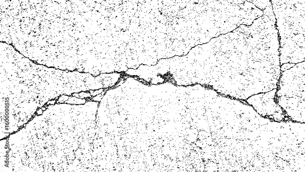 Obraz premium crack texture, grunge texture, distress background, rough texture, dirty texture, cracked wall concrete of black and white for background