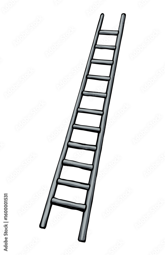 Vector drawing of high ladder Vector drawing of high ladder