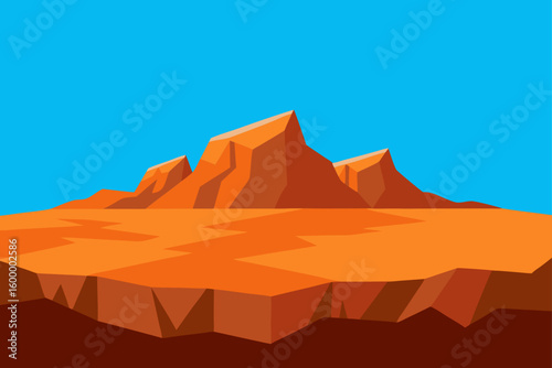 high altitude plateau with rocky ground