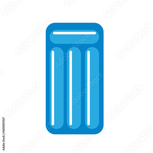 Inflatable mattress vector icon set. mattress illustration sign, collection. Pool symbol or logo.