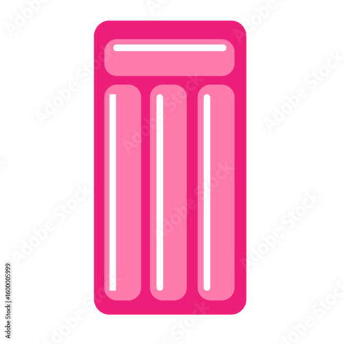 Inflatable mattress vector icon set. mattress illustration sign, collection. Pool symbol or logo.