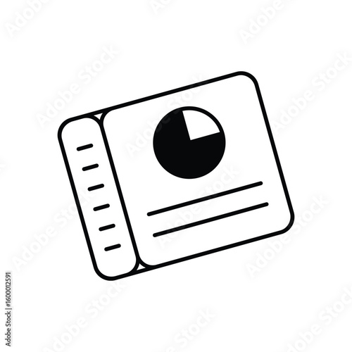 dashboard glyph icon with white background vector stock illustration
