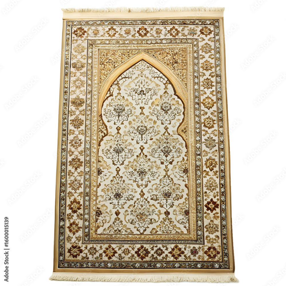 Obraz premium Luxurious Prayer Rug Png Isolated On Transparent Background,