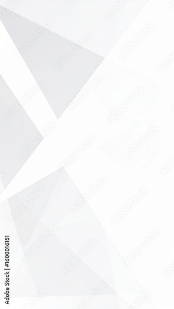 Obraz premium Abstract geometric design created with triangles in shades of white and gray
