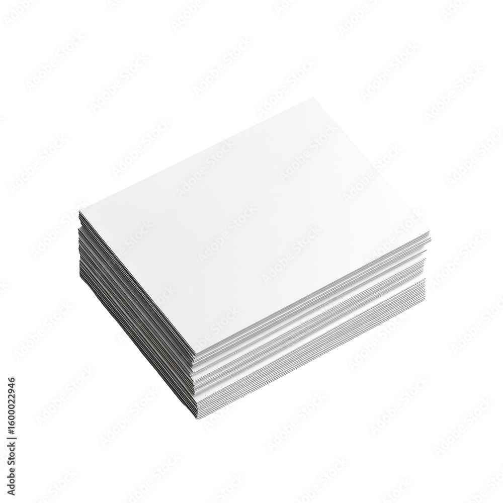 Stack of blank white sheets of paper. Stack of blank white sheets of paper.