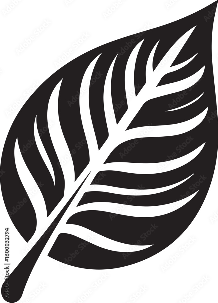 Obraz premium Leaf Silhouette Vector Art