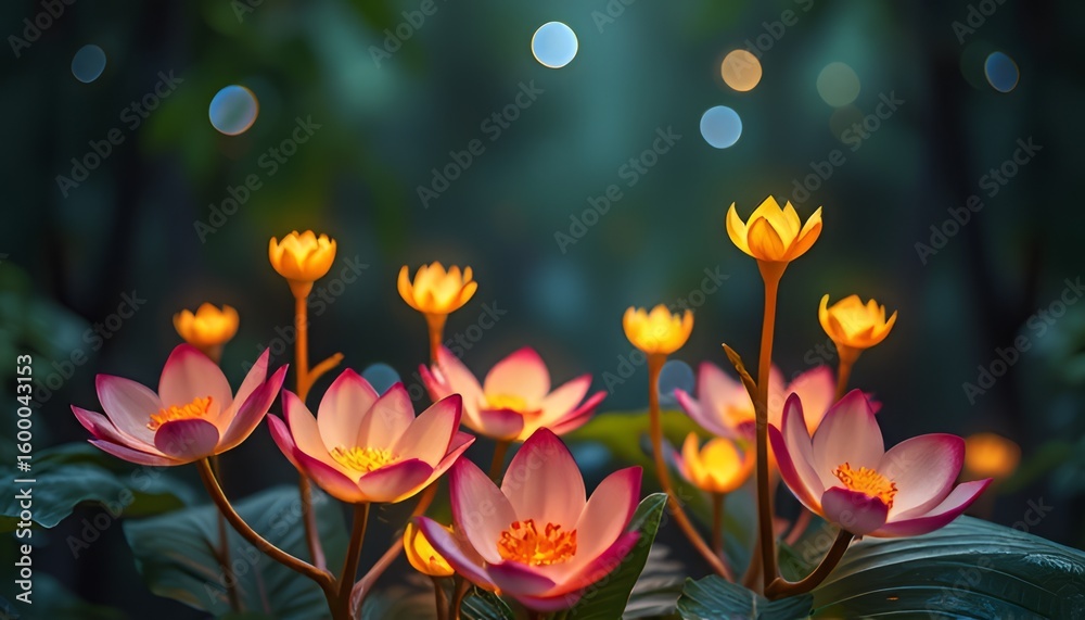 Naklejka premium NeuroFlora Plants that can read and influence the emotions of be