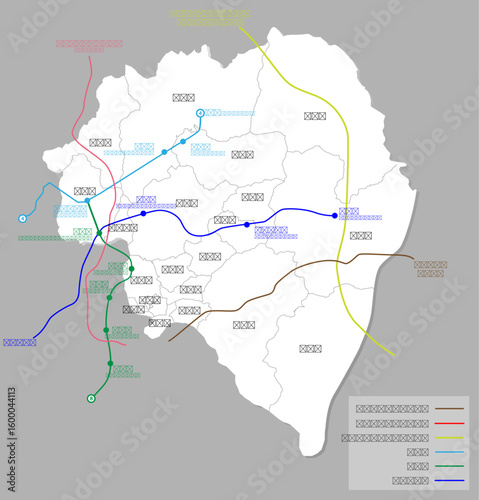 한국 남양주 지도와 지하철 노선도