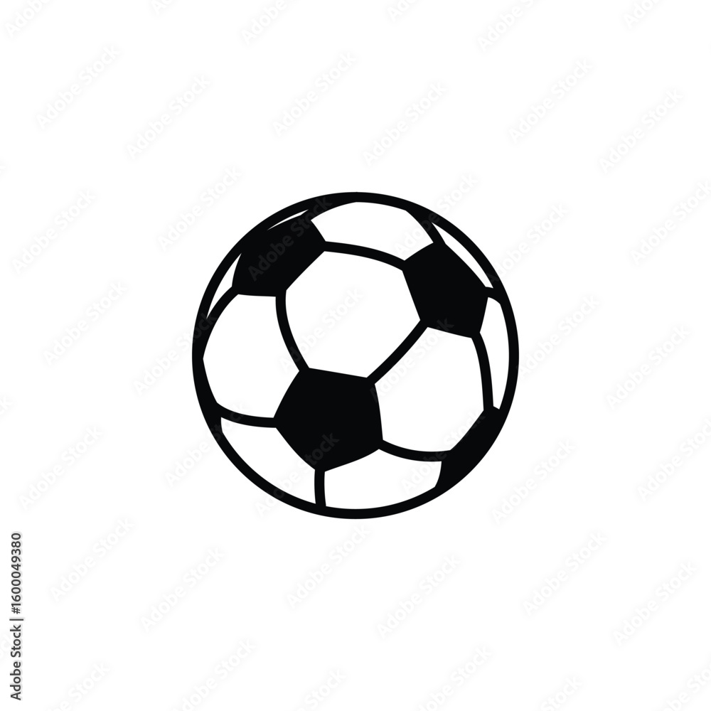 Obraz premium Soccer Ball Icon Vector Illustration