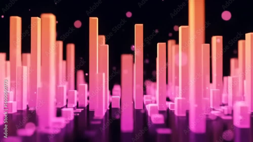Colorful Abstract Audio Spectrum Visualizer