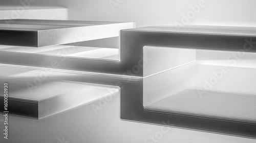 Wallpaper Mural Abstract Composition Of White Foam Blocks Torontodigital.ca