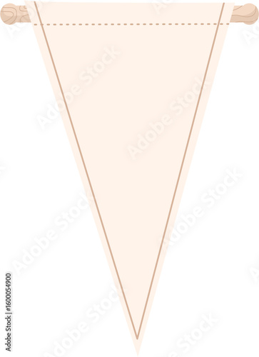 Pennant Flag Illustration