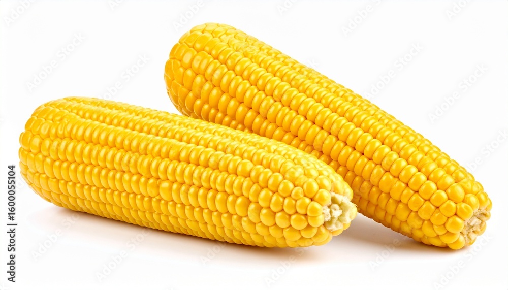 corn on a white background corn on a white background