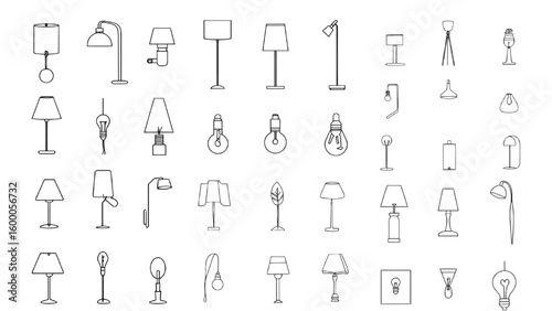 Collection of Lamps and Light Fixtures