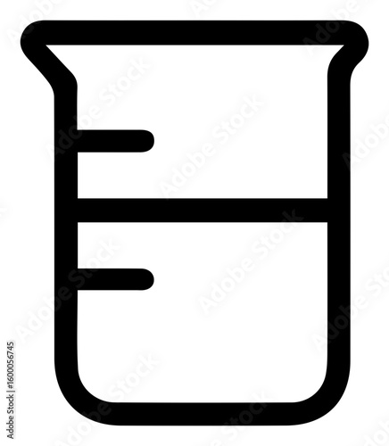 Lab Beaker Illustration Chemistry Essential Design Simple and Clear Cut