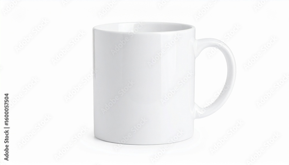 Fototapeta premium white cup isolated