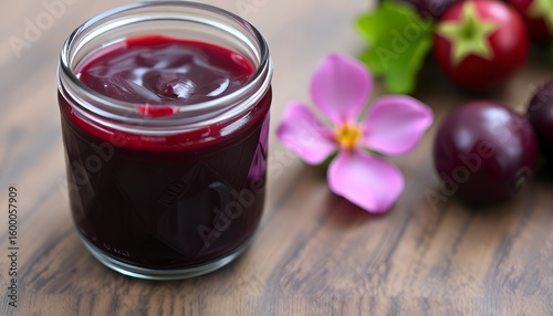 Damson JamTart and rich with a deep purple color