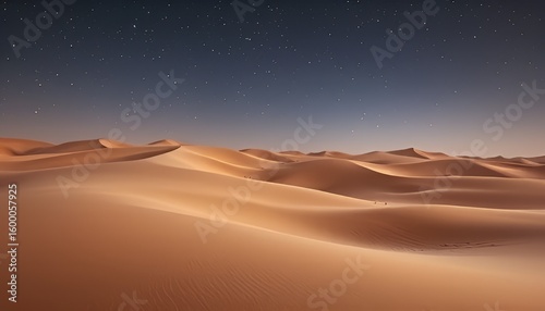 Desert Dunes Softly curved sand dunes creating flowing shapes un