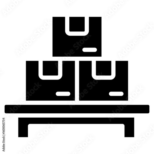 Palletized Cargo glyph icon