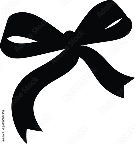 Red bow with gold ribbon, a festive symbol of love and celebration, perfect for Christmas, holiday, or birthday gift decoration