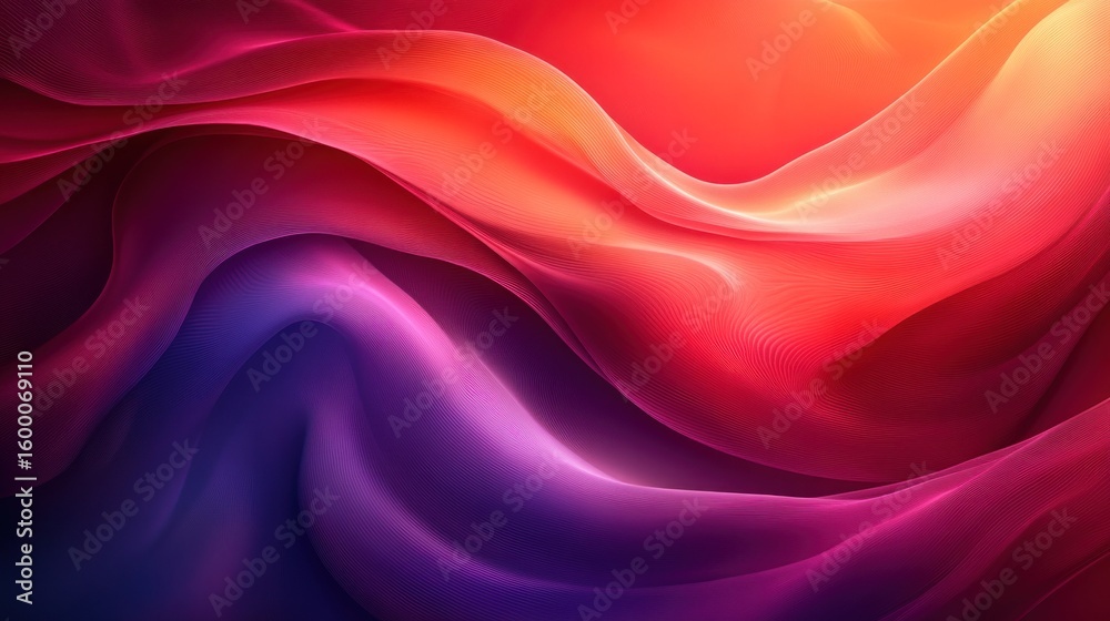 Obraz premium Vibrant flowing abstract design
