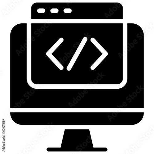 Web Development glyph icon