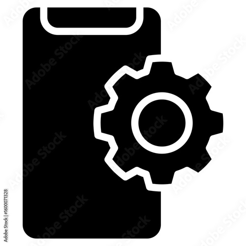 Mobile Optimization glyph icon