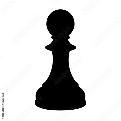 Chess pawn silhouette representing strategy, competition, and intellectual pursuit in a classic board game