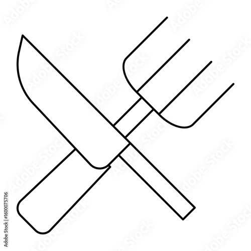 Set Vector Line Icons of Restaurant. Food and drink. Outline Symbol Collection
