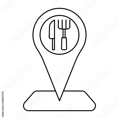 Set Vector Line Icons of Restaurant. Food and drink. Outline Symbol Collection
