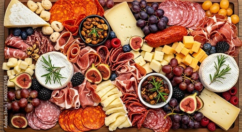 Delicious Artisan Charcuterie Board with Premium Meats and Cheeses