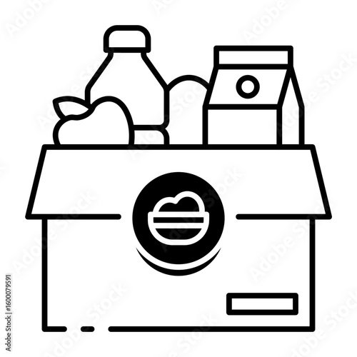 This Forklift icon is suitable for Transportation, Travel and Tourism, etc